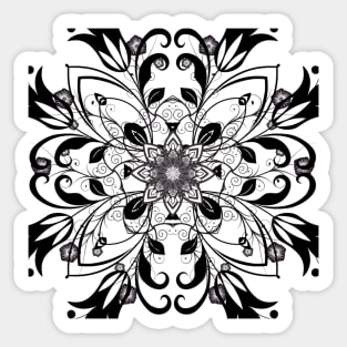 Sharp Flower Mandala Sticker